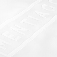 Herren T-Shirt mit gummiertem Logo-Print Weiß M 2