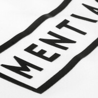 Herren T-Shirt mit gummiertem Logo Weiß M 4