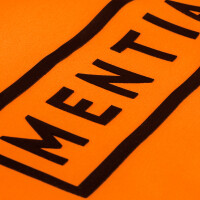 Herren T-Shirt mit gummiertem Logo Orange M 3