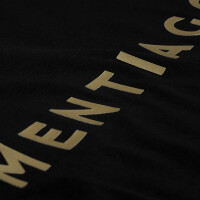 Herren T-Shirt mit MENTIAGO Logo gummiert Schwarz M 4