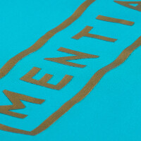 Herren T-Shirt mit gummiertem Print Türkis 3XL 5