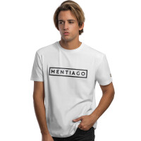 Herren T-Shirt mit beflocktem Logo-Print Weiß 2XL 5