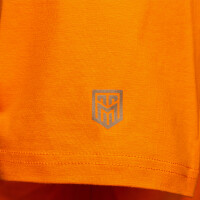 Herren T-Shirt mit beflocktem Logo Orange L 3