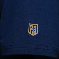 Herren T-Shirt mit MENTIAGO Print beflockt Navyblau 2XL 2