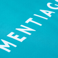 Herren T-Shirt mit MENTIAGO Print beflockt Türkis XL 5