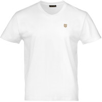 Herren T-Shirt mit V-Ausschnitt Weiß M 3