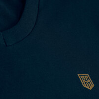 Herren T-Shirt mit V-Ausschnitt Navyblau 3XL 2