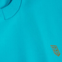 Herren T-Shirt mit V-Ausschnitt Türkis M 2