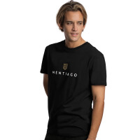 Herren T-Shirt mit Mentiago Logo Schwarz 2XL 4