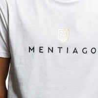 Herren T-Shirt mit Mentiago Logo Weiß M 5