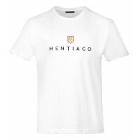 Herren T-Shirt mit Mentiago Logo Weiß 2XL 1