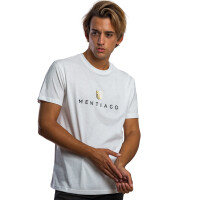 Herren T-Shirt mit Mentiago Logo Weiß 2XL 5