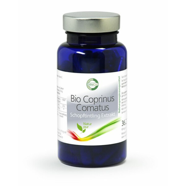 Bio Coprinus comatus - Schopftintling Pilz-Extrakt- 90 Kapseln / Dose á 300 mg Extrakt