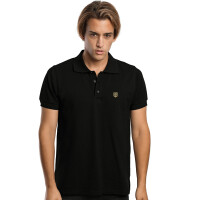 MENTIAGO Herren Poloshirt Schwarz L 3