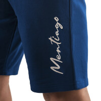 Shorts für Herren mit gesticktem MENTIAGO Logo Navyblau