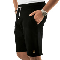 Shorts für Herren mit bedruckten MENTIAGO Wappen Schwar
