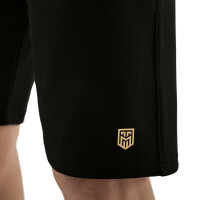 Shorts für Herren mit bedruckten MENTIAGO Wappen Schwar