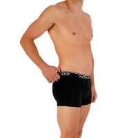 3er-Pack Boxershorts mit Logomuster Schwarz 3