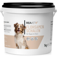 ReaVET Flohsamenschalen für Hunde, Katzen & Pferde 