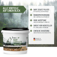 BARF Complete 1,2 kg – Vollwertige Ergänzung für gesunde Rohfütterung