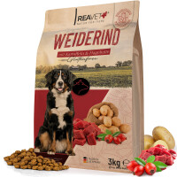 Trockenfutter Weiderind - mit Kartoffeln & Hagebutte 3kg 1