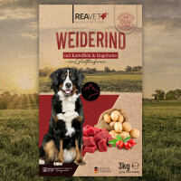 Trockenfutter Weiderind - mit Kartoffeln & Hagebutte 3kg 4