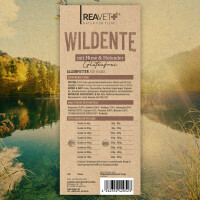 Trockenfutter Wildente - mit Hirse & Holunder 12kg