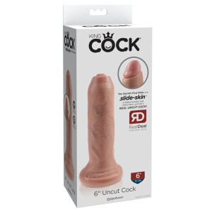 King Cock 6 inch Uncut Flesh