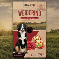 Trockenfutter Weiderind - mit Kartoffeln & Hagebutte | versch. Größen
