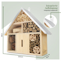 Insektenhotel mit Metalldach