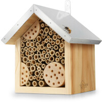 Bienenhotel mit Metalldach - Artgerechte