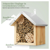 Second Bienenhotel mit Metalldach - Artgerechte