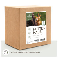 Eichhörnchen-Futterhaus aus Massivholz, FSC-zertifiziert