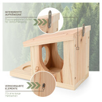Eichhörnchen-Spielhaus aus FSC-Holz mit integrierter Fluchtmöglichkeit