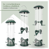 Vogelfuttersäule 20 cm – Kompakte Futterstation für Balkon & Garten 4