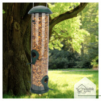 Vogelfuttersäule 30 cm – Große, wetterfeste Futterstation für Vögel