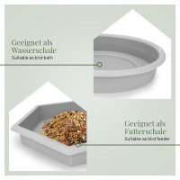 2er-Set Vogelfutterspender Grau – Wetterfest & stilvoll für Garten & Balkon 2