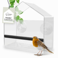 Fenster-Futterhaus Birdy aus Acryl mit