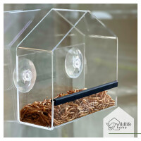 Fenster-Futterhaus Birdy aus Acryl mit Saugnapf-Befestigung 3