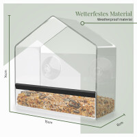 Fenster-Futterhaus Birdy aus Acryl mit Saugnapf-Befestigung 5