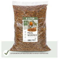Edel Mehlwürmer 800g - Getrocknete Premium-Qualität für Wildtiere