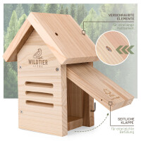 Marienkäferhotel aus FSC-Holz inkl. Insekten-Ratgeber