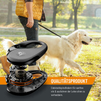 Professionelle Rollleine S für Hunde bis 15kg - 5m Nylon Gurt 3