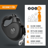 Professionelle Hundeleine XL für Hunde bis 50kg - 8m L&