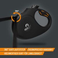 Professionelle Hundeleine XL für Hunde bis 50kg - 8m L&