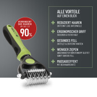 REAVET Unterwollbürste S-M: Sanfte Pflege für Hund