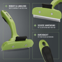 REAVET Unterwollkamm L mit Selbstreinigung – Bis zu 90