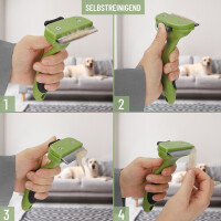 REAVET Unterwollkamm L mit Selbstreinigung – Bis zu 90