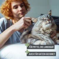 REAVET Fellkamm für schonende Entwirrung bei Hunden & Katzen