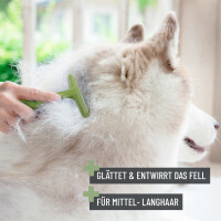 REAVET Fellstriegel für Hunde - Verfilzungen sanft entfernen